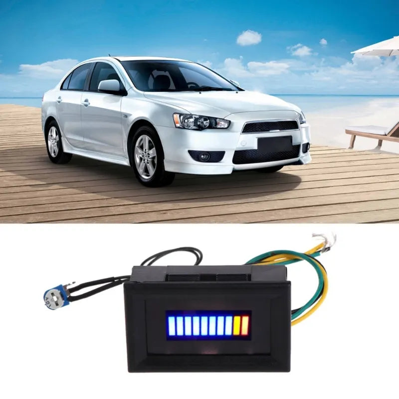 12V Universal Adjustable LED Oil Gauge