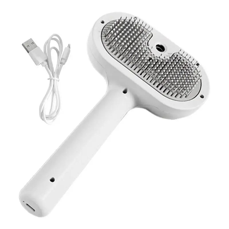 Dog and cat steam brush pet Self Cleaning and grooming