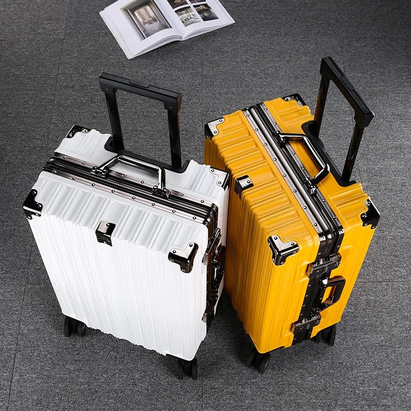 Universal Wheel Boarding Check Large Capacity Solid Suitcase Trolley Luggage