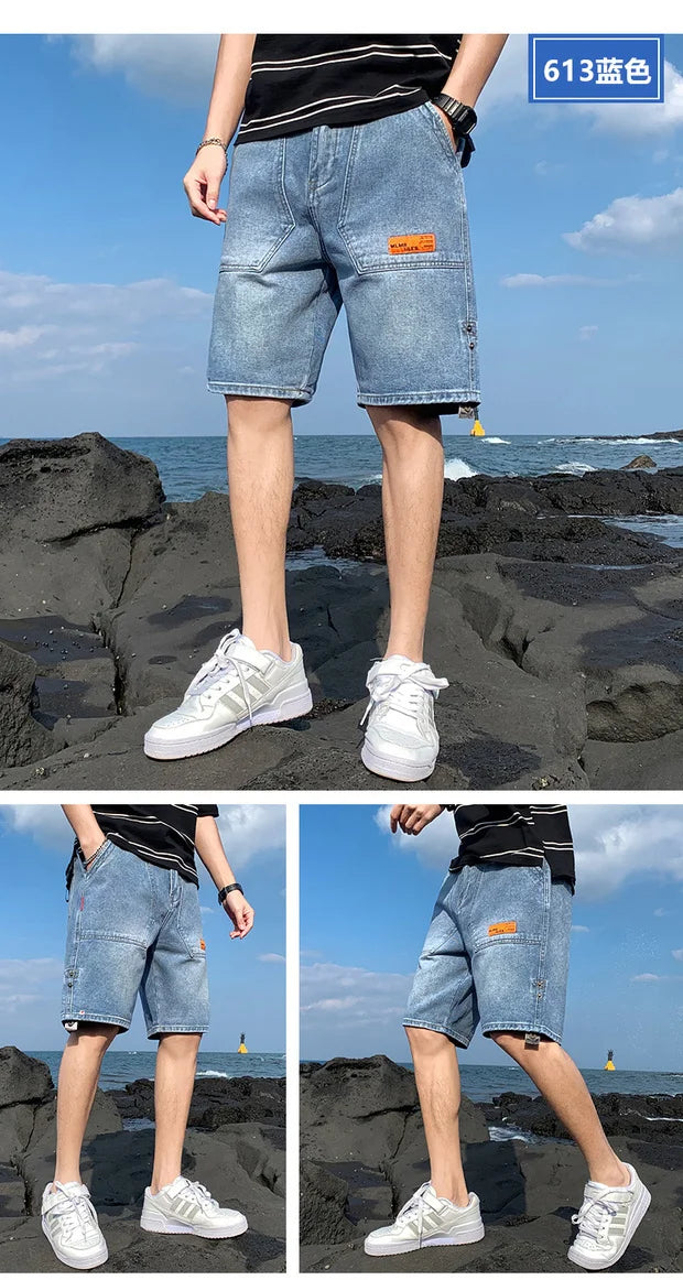 Short Loose Label Denim for men