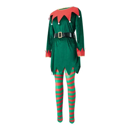 Women’s Christmas Elf Costume Multicolor / S / United States