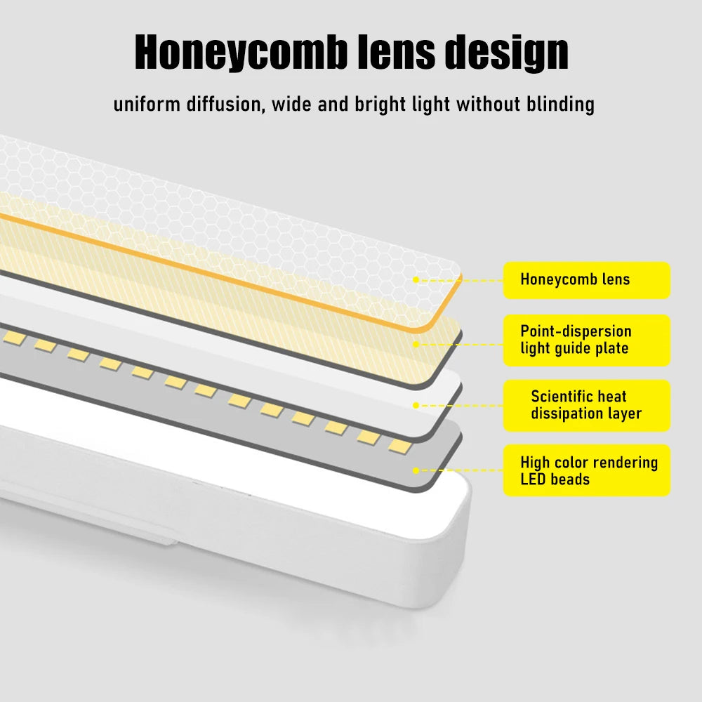 Magnetic USB Rechargeable LED Desk Lamp