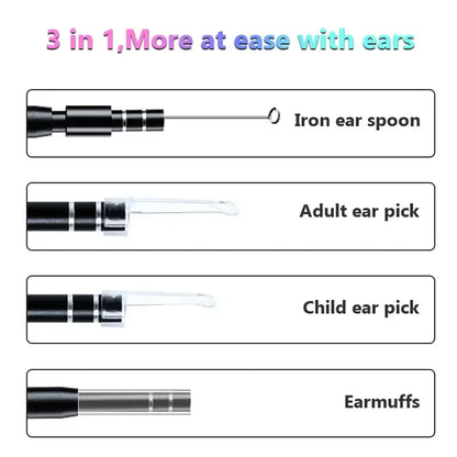 3-in-1 LED Ear Cleaning Endoscope 1 / 2m