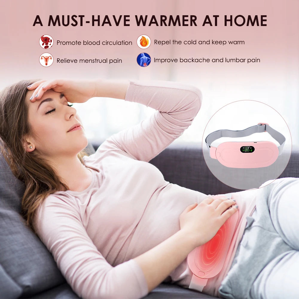 Electric Period Cramp Relief Massager with Heating Pad