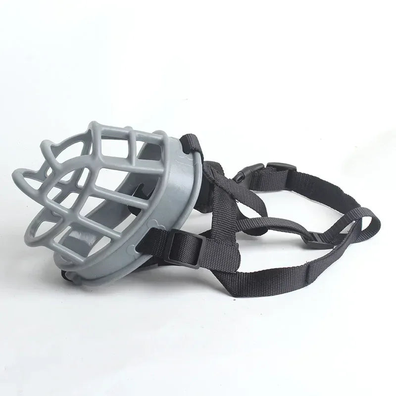 Soft Silicone Pet Muzzle Breathable Basket GRAY / SIZE 1