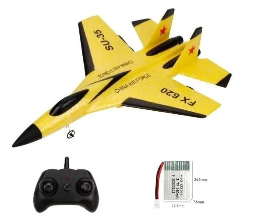 2.4G Glider RC Drone Flanker Airplane E SU35 1B Yellow