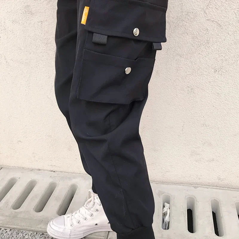 High Waist Loose Streetwear Pants Baggy Tactical Trouser Hip Hop