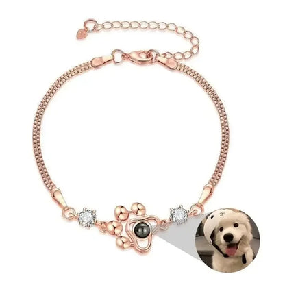 Custom Print Photo Dog Paw Bracelet Style 9