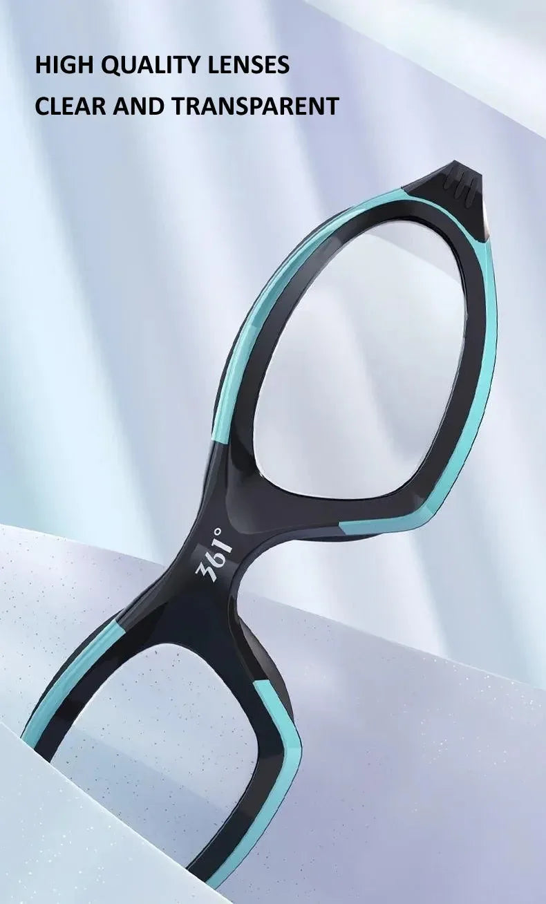 HD Anti fog swimming goggles White goggles