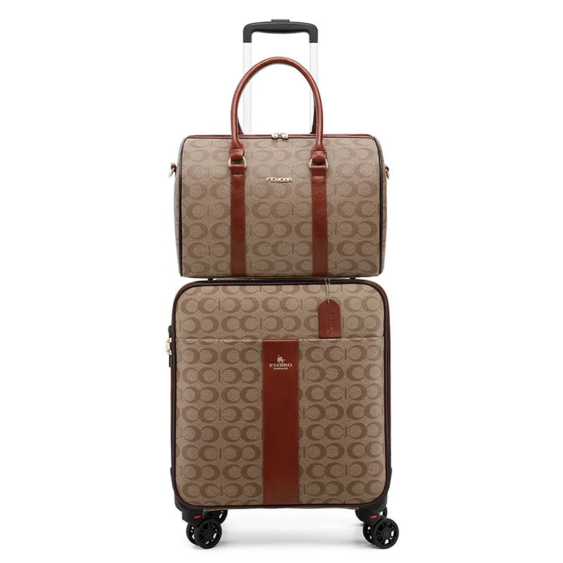 Men luxury trolley luggage travel bag carry-ons luggage