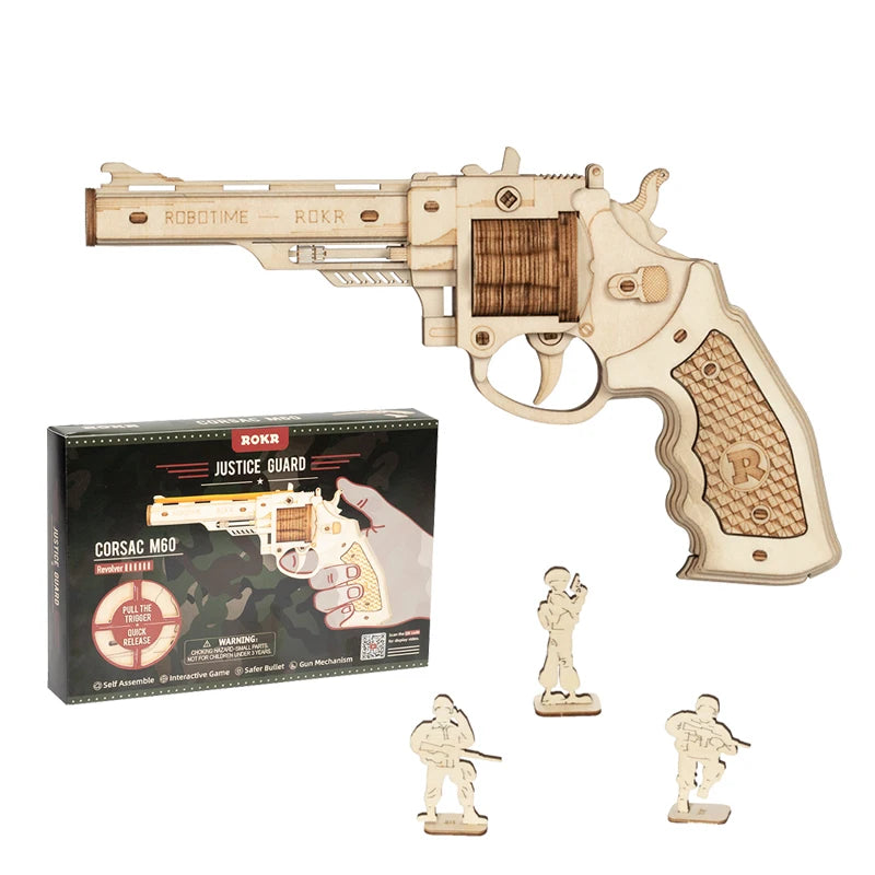 Robotime ROKR DIY 3D Wooden Gun Puzzle Kit