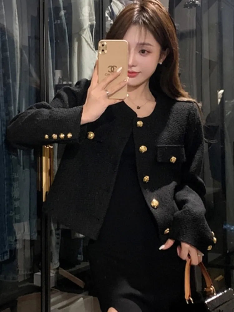 High Quality Fashion Small Fragrance Tweed Jacket