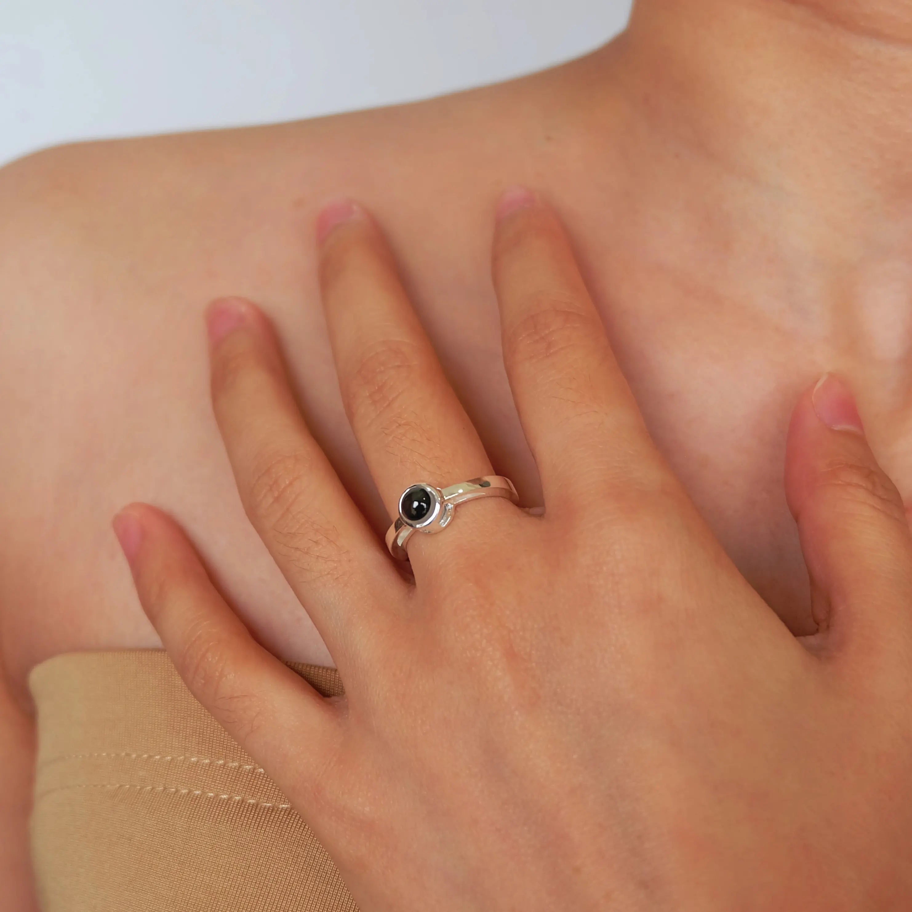Valentines Day Custom Photo Projection Ring Colorful Picture Inside Jewelry for couple