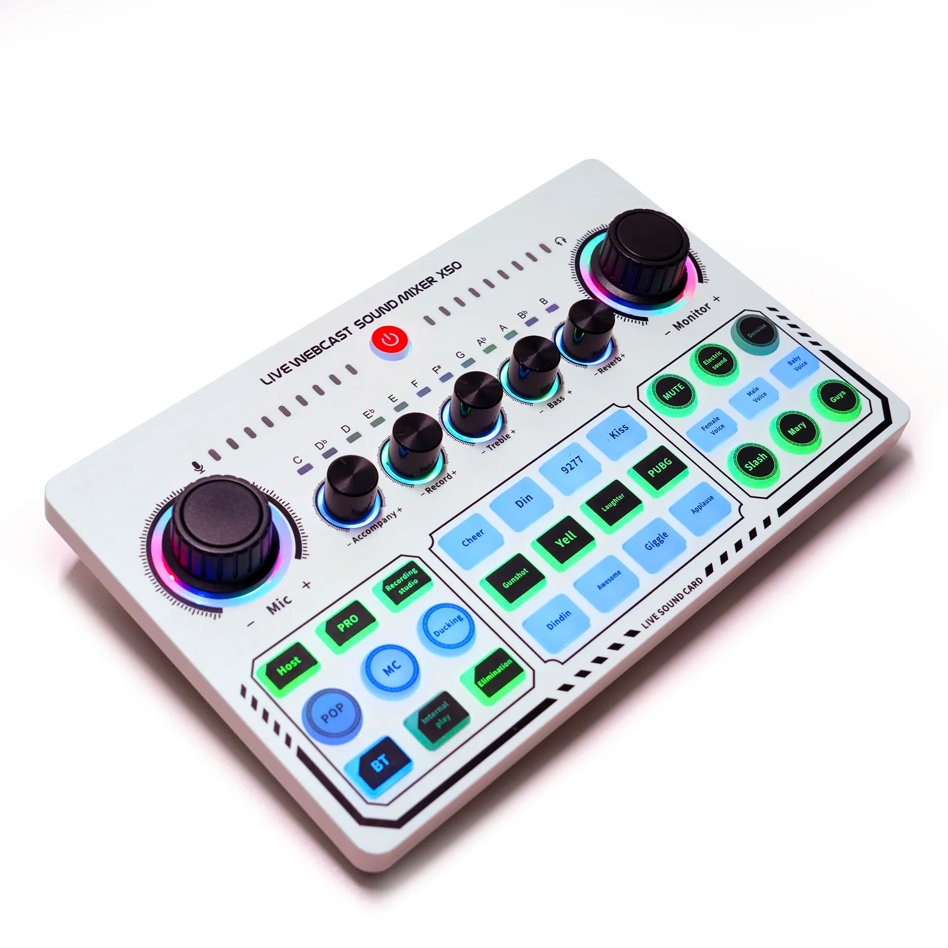 Broadcast Audio Mixer Interface for Living Games