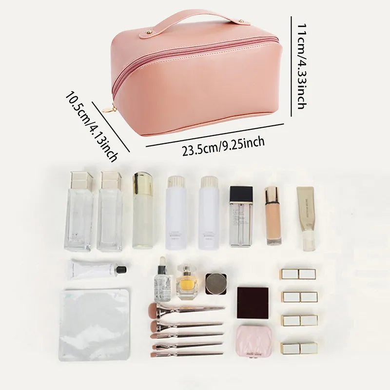 Personalised Cosmetic Bag Portable PU Makeup Pouch