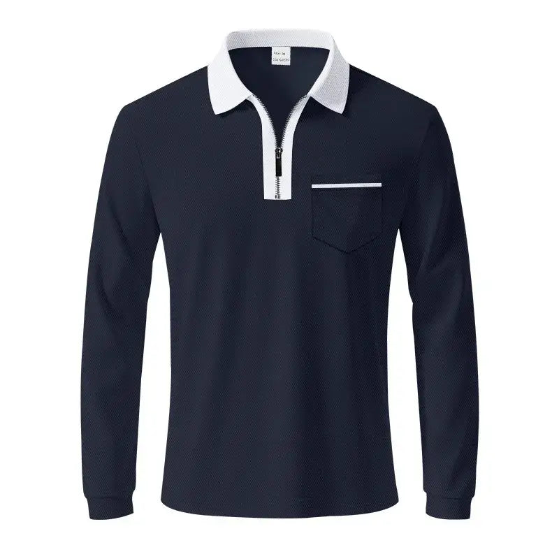 Men’s Quick-Dry Long Sleeve Polo Shirt