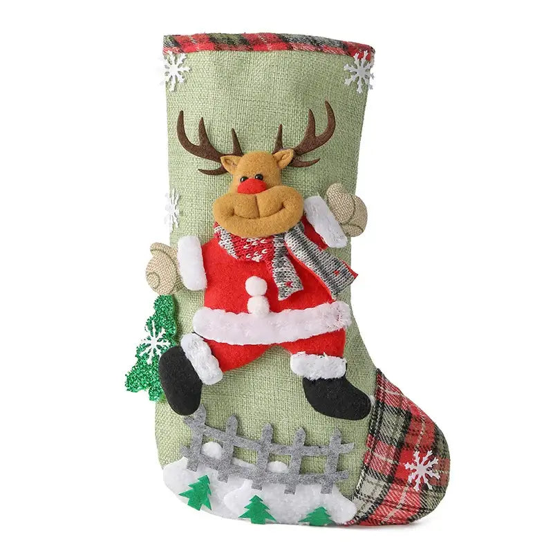 Christmas Socks & Candy Gift Bag Set 19x24cm / United States / B