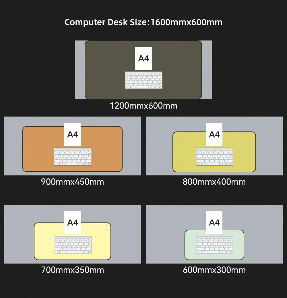 Keyboard Mat Gaming Accessories Light Gray / 60X30cm