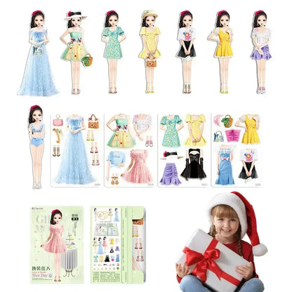 Magnetic Princess Paper Dolls – Creative Dress-Up Playset with Magnetic Outfits Princess Wanyi / United States