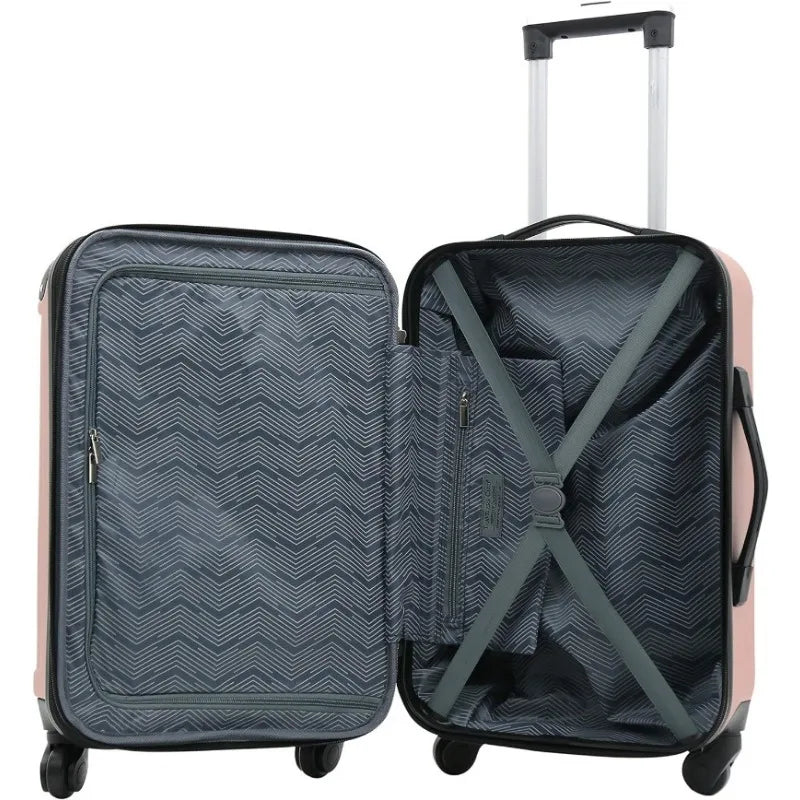 Club 4-Piece Luggage Travel Set, Expandable, Black