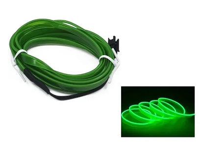 Neon LED Light Glow EL Wire String Strip Rope Green strip / 1m