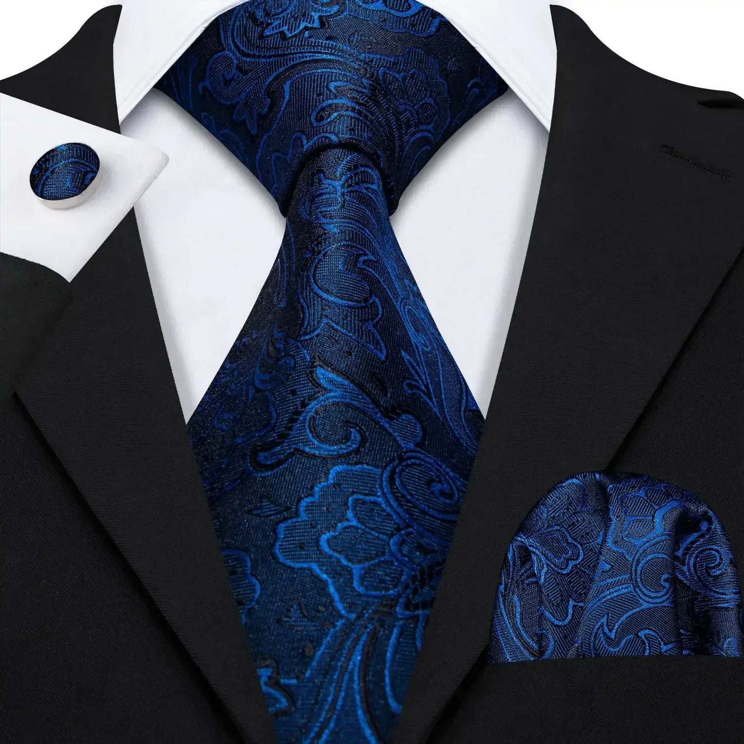 Red Skull Silk Tie Set with Handkerchief – Designer Men’s Necktie for Wedding, Business & Parties 5143 / United States