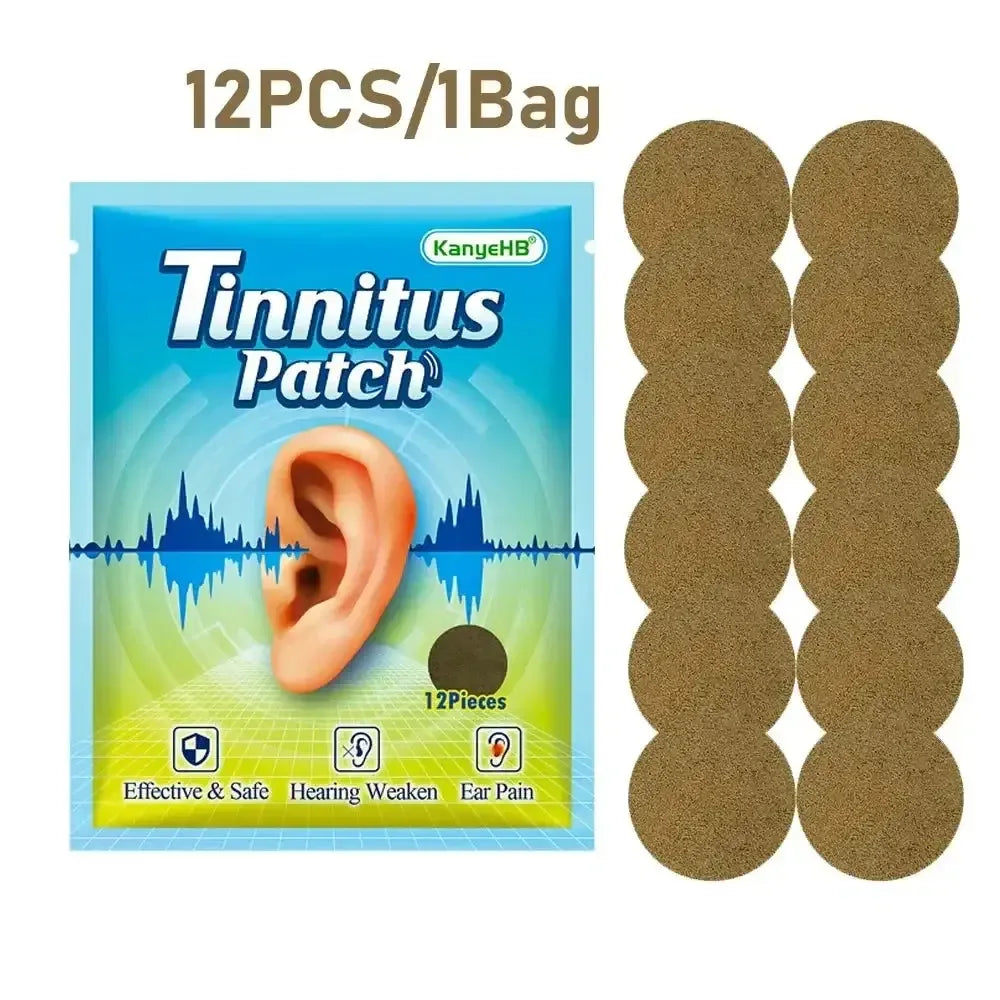 Ear Bead Patch Auriculotherapy Acupressure Tinnitus Relief Patch 12PCS