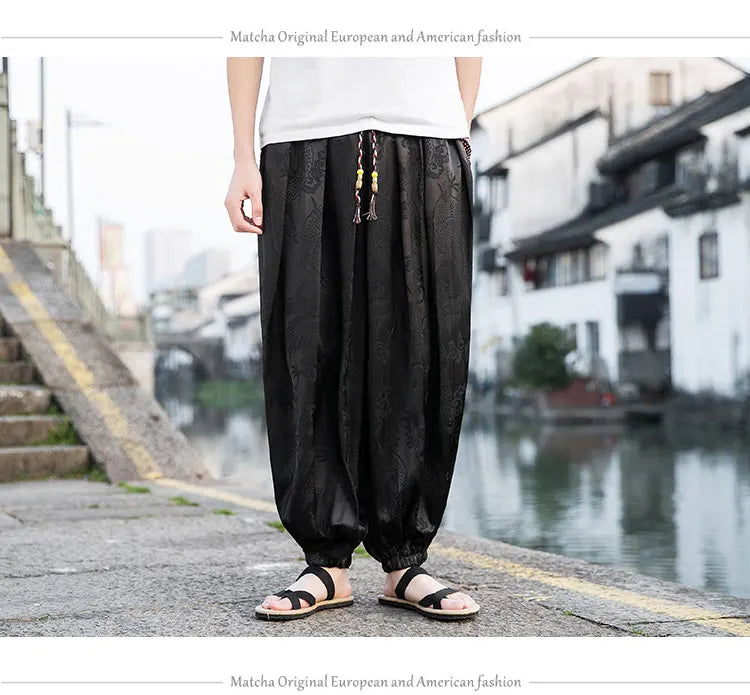 Wide Leg Casual High Quality Male Trousers Brand