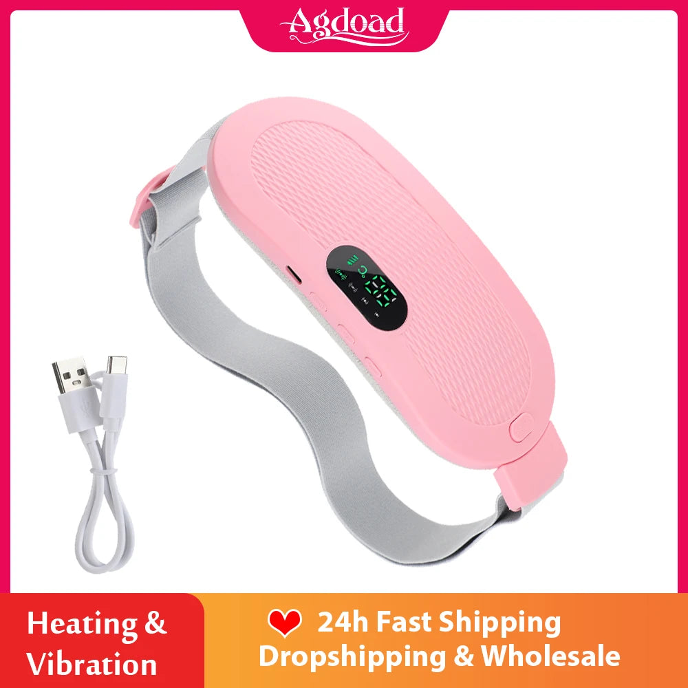 Electric Period Cramp Relief Massager with Heating Pad