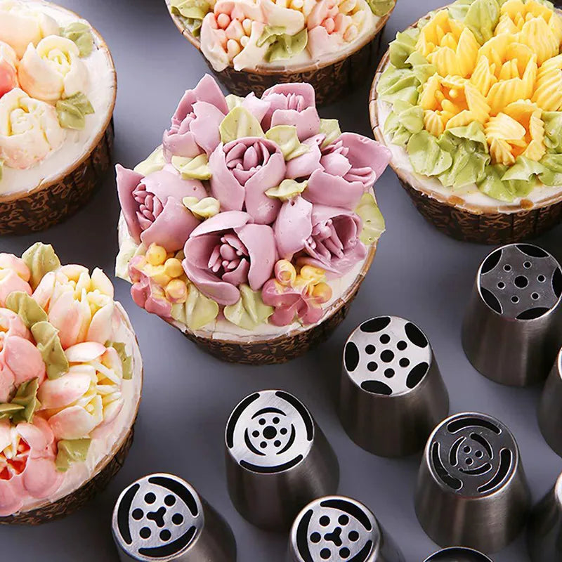 Rose Pastry Nozzles and Flower Icing Piping tips