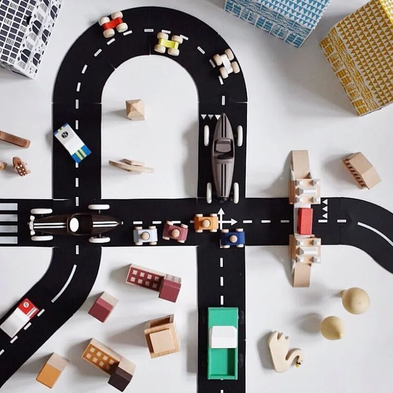 DIY Traffic Toys for Children Road Building