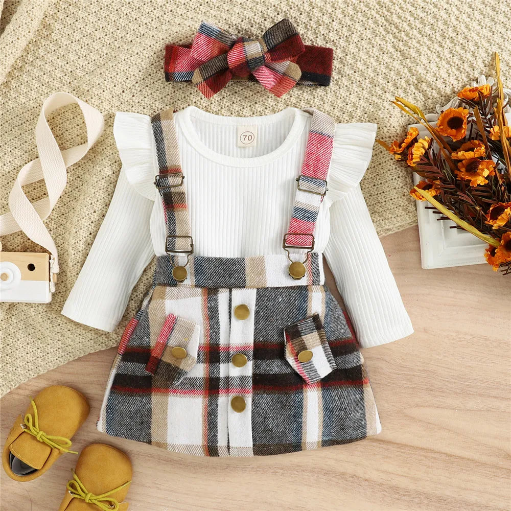 Autumn Winter Toddler Kids Clothes Girls Ruffles Long Sleeve