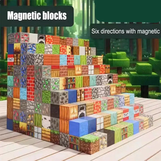 Magnetic Building Blocks Mine Scene Set