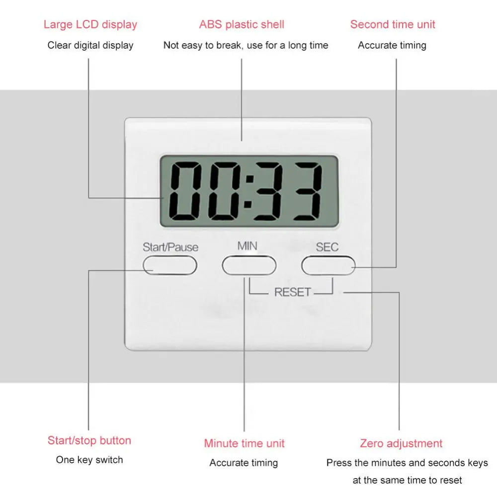 Magnetic Kitchen Timer  Gadget