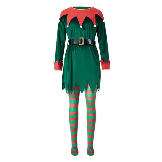 Women’s Christmas Elf Costume Multicolor / S / United States