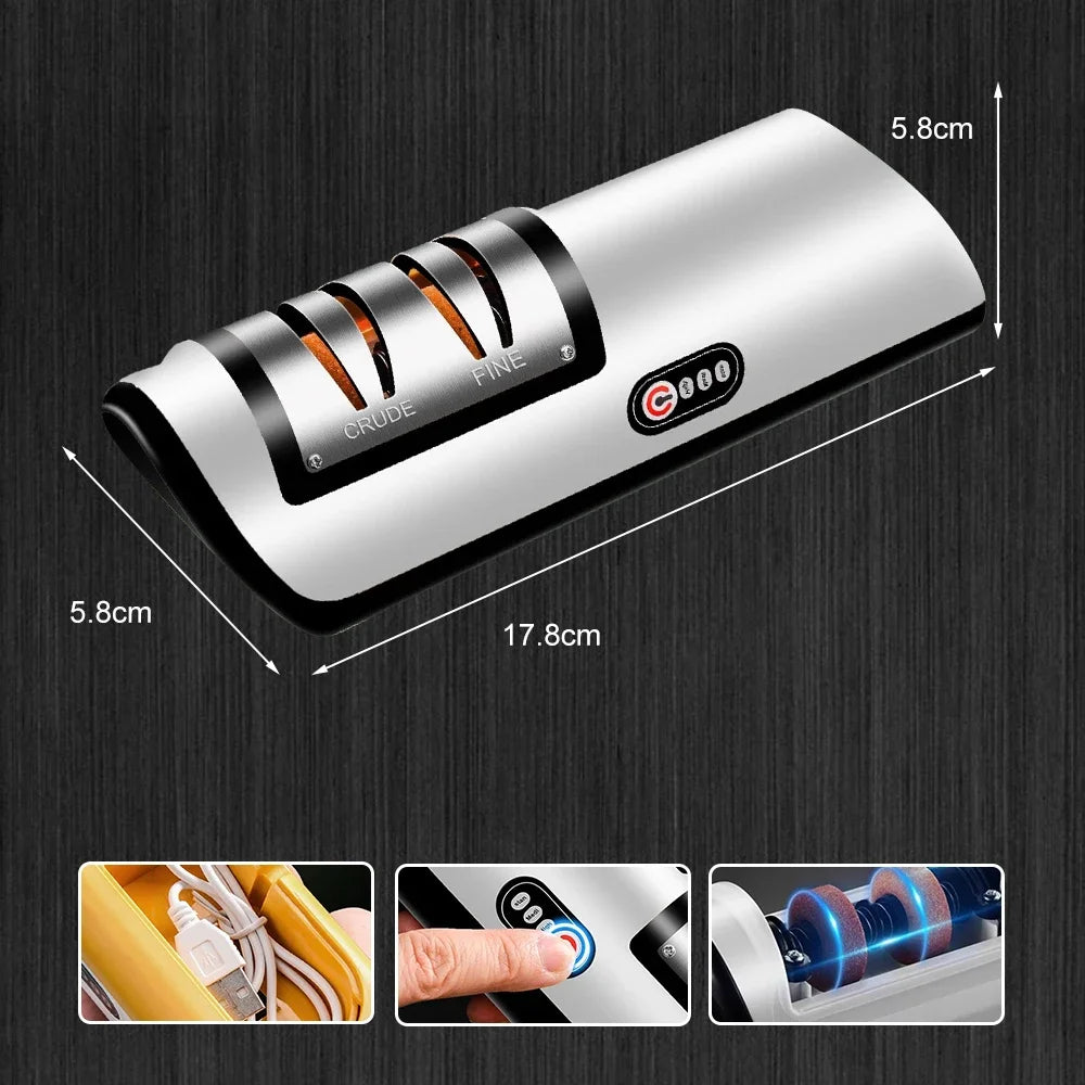 Electric Knife Sharpener Professional Fully Automatic Handheld