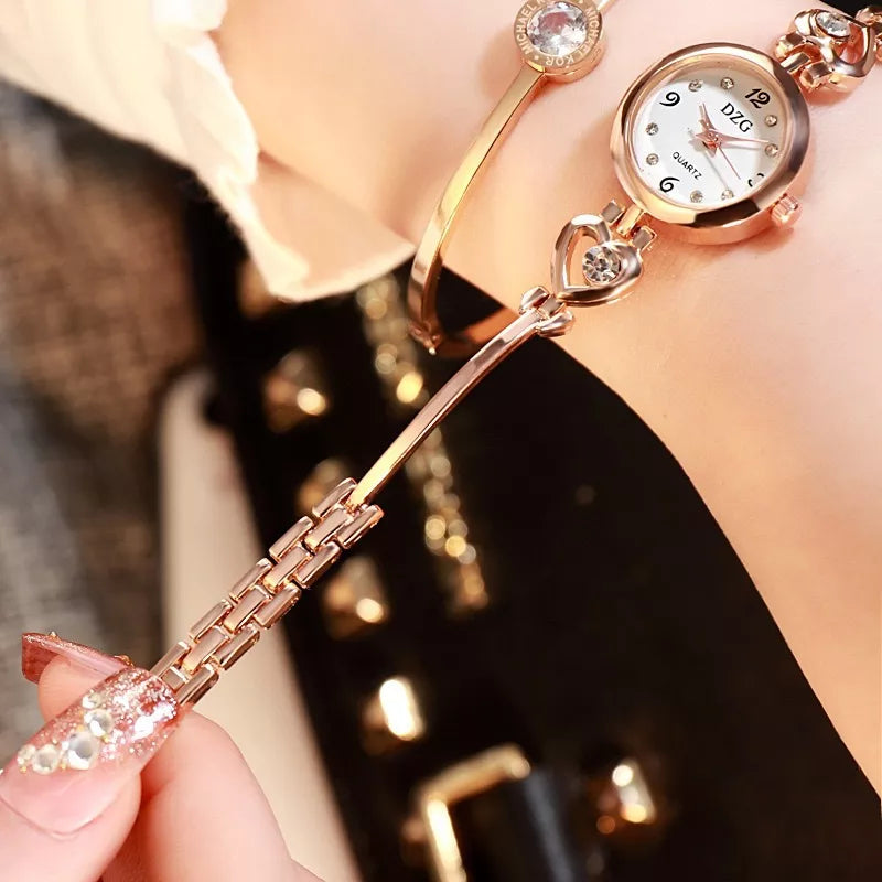 Fashion Women Heart Bracelet Watch