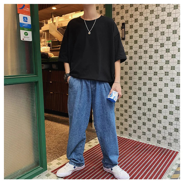 Men Oversized Basic T Shirt