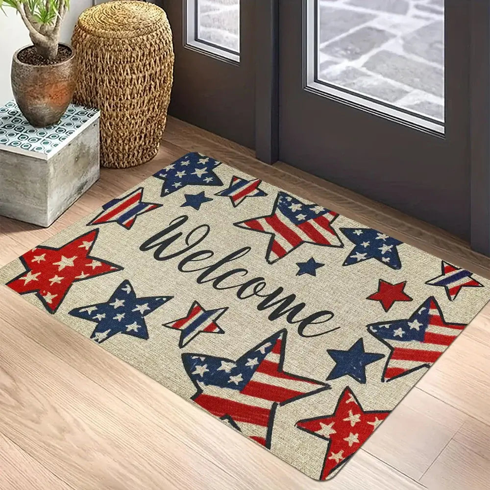 Shopminx American Flag Non-Slip Welcome Doormat 6 / 40x60CM