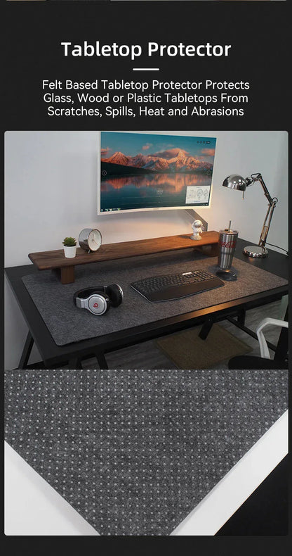 Keyboard Mat Gaming Accessories Light Gray / 60X30cm