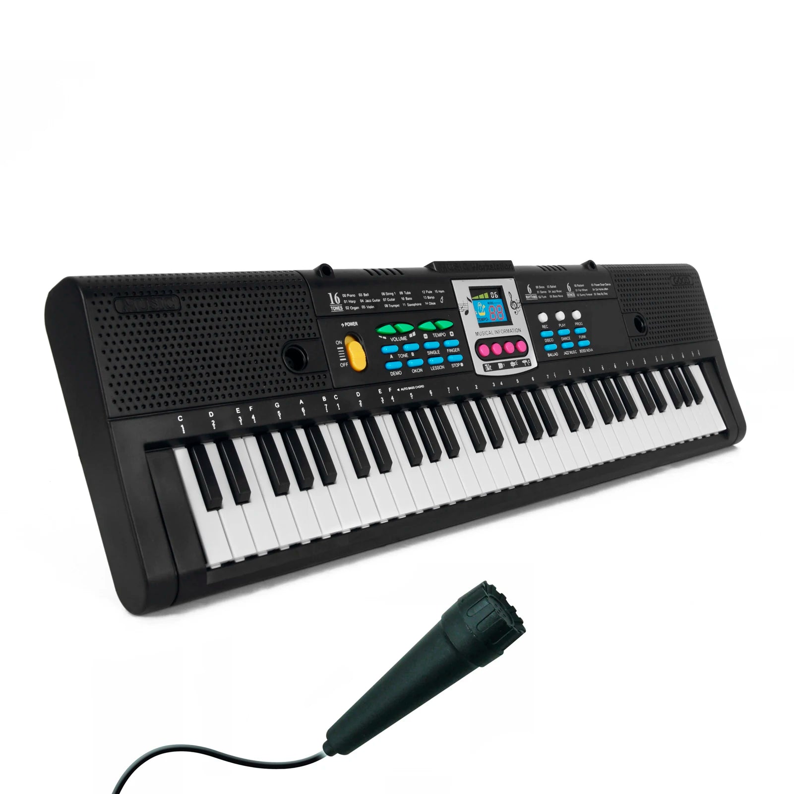 Electronic Keyboard with Microphone Function Musical Instrument  for Kids