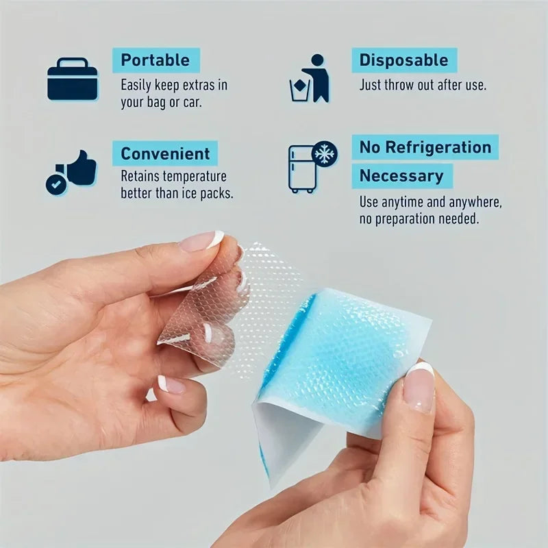 Ice Cool Patch Cold Compress for Heat Relief and Fever Prevention