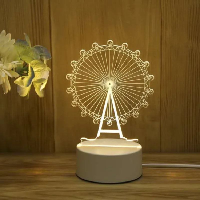 Romantic Love 3D Acrylic Led Lamp