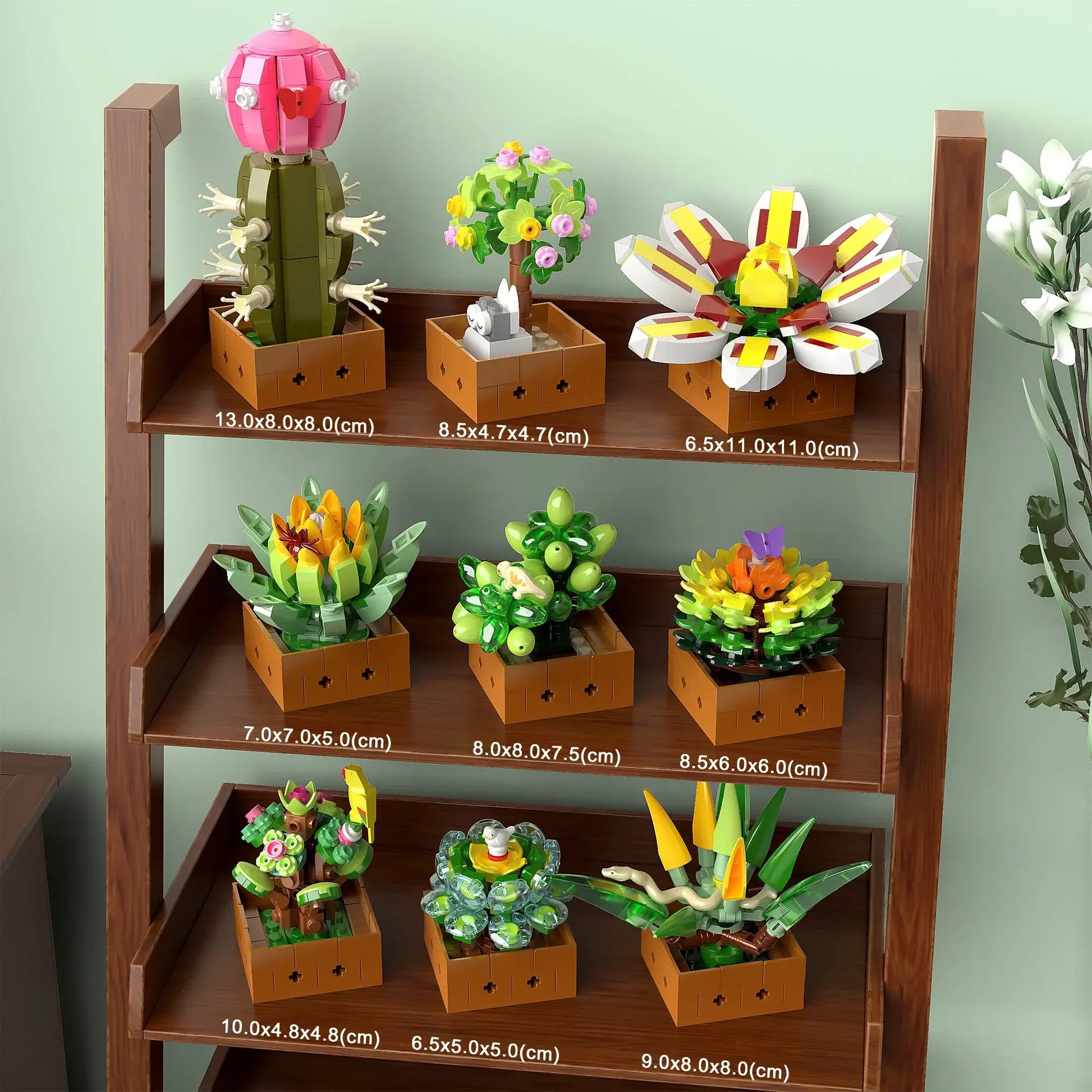 EDUCIRO Succulent Bonsai Building Blocks Set – 9PCS United States