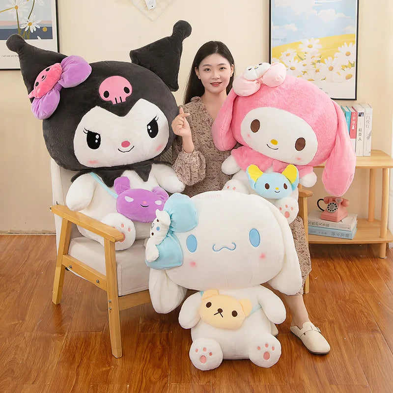 New 36/46cm Kawaii Sanrio Kuromi My Melody Cinnamoroll Plush Toys