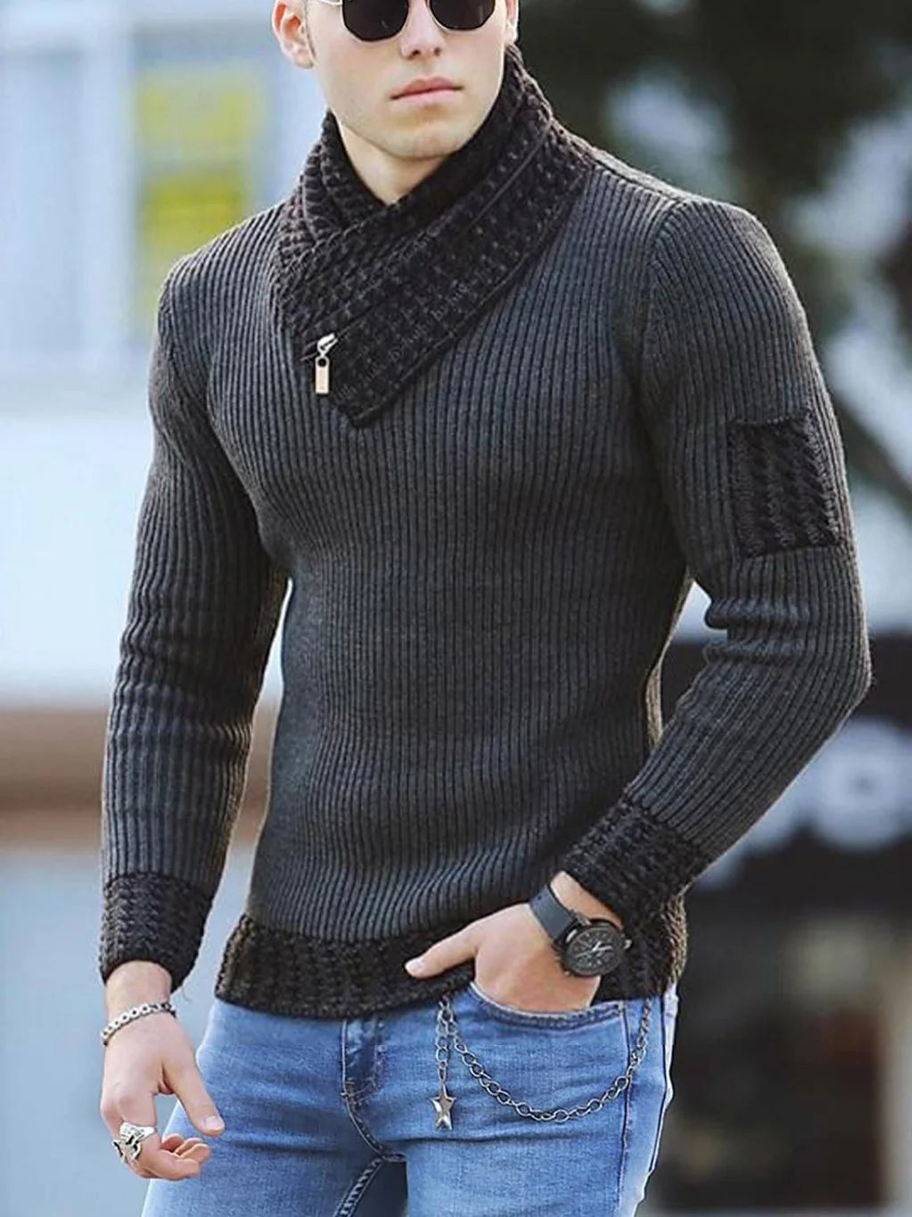 Knitted Sweater Wool Turtleneck