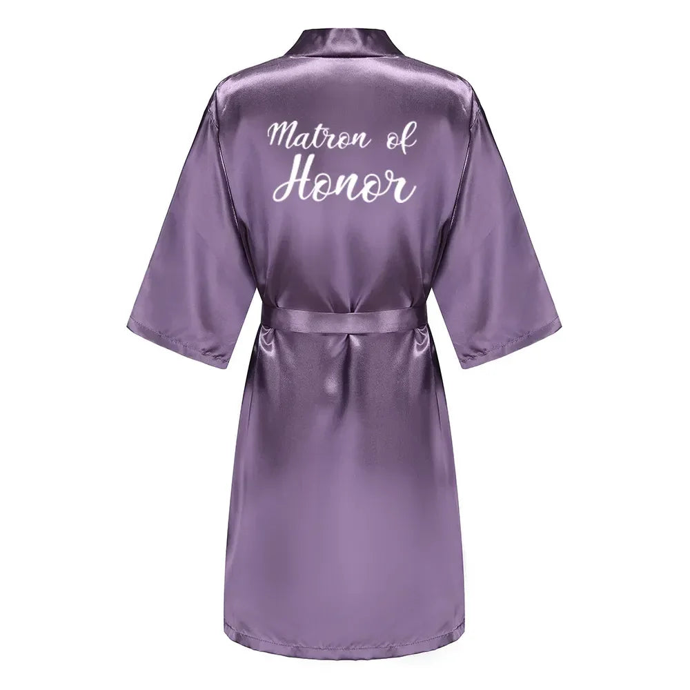 Mother Shower Gift Bridesmaid Wedding Short Robes As the photo show 11 / S