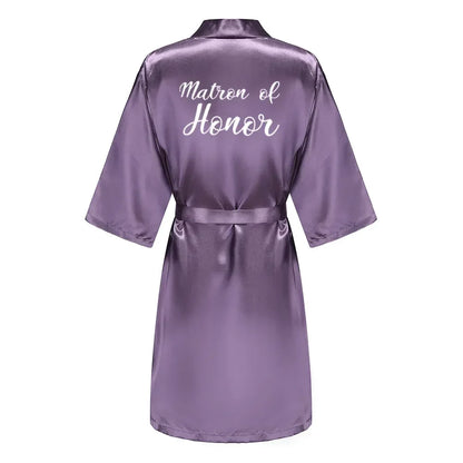 Mother Shower Gift Bridesmaid Wedding Short Robes As the photo show 11 / S