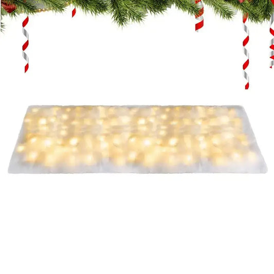 LED Lighted Christmas Snow Blanket A / United States