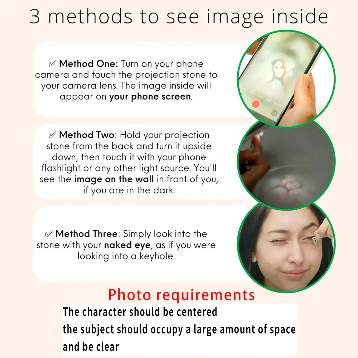 Personalized Projection Photo Bracelet SILVER PLATED